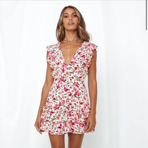 Far from finished dress fuschia